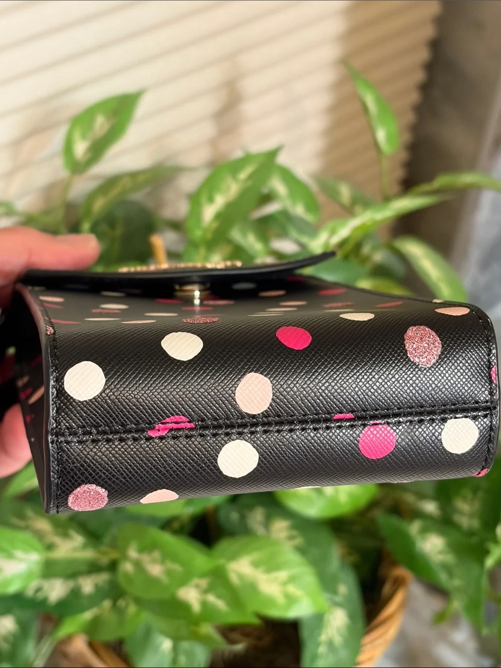 kate spade Black Polka Dot Crossbody phone case